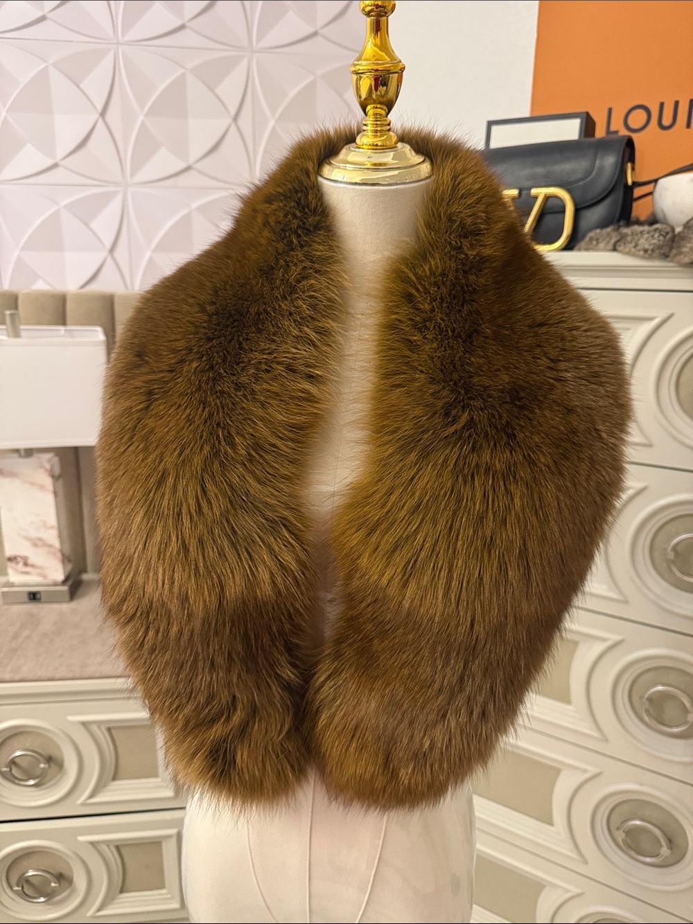 Real Fox fur collar